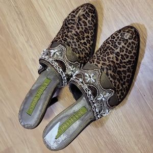 Cydney Mandel shoes mob boss leopard style